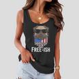 Freeish American Pug Dog Sunglasses Cute Funny 4Th Of July Independence Day Women Flowy Tank