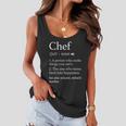 Funny Chef Definition Vocaburary Gift For Cooking Master Food Cooking Lovers Women Flowy Tank