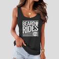 Funny Mens Beard Rides Gift Funny Vintage Distressed Mens Beard Gift Women Flowy Tank