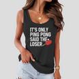 Funny Table Tennis Lover Graphic For Women And Men Ping Pong Gift Graphic Design Printed Casual Daily Basic V2 Women Flowy Tank