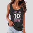 Im 10 Years Old Birthday This Girl Is Now 10 Double Digits Cute Gift Women Flowy Tank