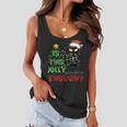 Is This Jolly Enough Black Cat Merry Christmas Cat Halloween Women Flowy Tank