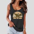 Jesus Riding T-Rex Dinosaur Funny Vintage Women Flowy Tank