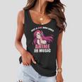 Just A Girl Who Like Anime And Music Funny Anime Women Flowy Tank