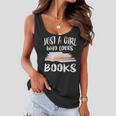Just A Girl Who Loves Books Readers Women Flowy Tank