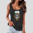 Leprechaun Irish Skull Skeleton Ginger Beard St Patricks Day Women Flowy Tank