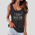 Lets Get Lit Funny Gift Funny Xmas Holidays Christmas Gift Women Flowy Tank