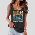 Level 24 Unlocked Awesome 1998 24Th Birthday Man Video Game V2 Women Flowy Tank