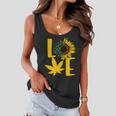 Love Cannabis Sunflower Women Flowy Tank