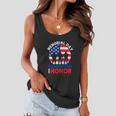 Memorial Day Quote Military Usa Flag 4Th Of July Women Flowy Tank