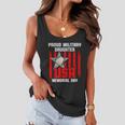 Military Daughter Freedom Memorial Day Funny Gift Women Flowy Tank