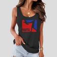 National Midget Tossing Association Funny Women Flowy Tank