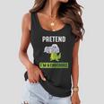 Pretend Im A Crocodile Halloween Quote Women Flowy Tank