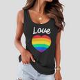 Pride Month Funny Rainbow Heart Gay And Lgbt Women Flowy Tank