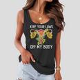 Pro Choice Keep Your Laws Off My Body Funny Sunflower Women Flowy Tank