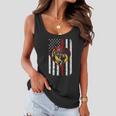 Proud To Be A Firefighter Usa American Flag Thin Red Line Women Flowy Tank