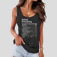 Salad Dressing Nutrition Facts Label Women Flowy Tank