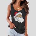 Santa Claus Head Tshirt Women Flowy Tank