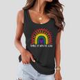 Smile If Youre Gay And Lesbian Lgbtq Ally Rainbow You Belong Gift Women Flowy Tank