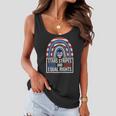 Stars Stripes &Amp Equal Rights Rainbow American Flag Feminist Women Flowy Tank
