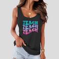 Teach Compassion Teach Kindness Teach Confidence Graphic Shirt Women Flowy Tank