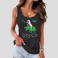 To The Disco Magical Unicorn Dinosaur Retro 80S Party Women Flowy Tank