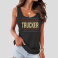 Trucker Trucker Job Title Vintage Women Flowy Tank