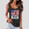 Usa American Distressed Flag Archery Dad Men Gift For Him Gift Women Flowy Tank