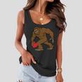 Valentines Day Bigfoot Heart Sasquatch Women Flowy Tank