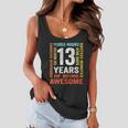Vintage 13Th Birthday Shirt Gift 13 Years Old Being Awesome Women Flowy Tank
