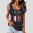 Vintage American Cross Flag Tshirt Women Flowy Tank