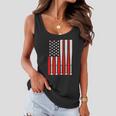 Vintage American Flag Baseball For 4Th Of July Women Flowy Tank