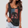 Vintage Bigfoot American Flag Tshirt Women Flowy Tank