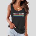 Vintage Las Vegas Nevada Stripe Logo Women Flowy Tank