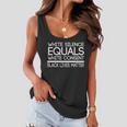 White Silence Equals White Consent Black Lives Matter V2 Women Flowy Tank