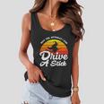 Why Yes Actually I Can Drive A Stick Witch Halloween Quote Women Flowy Tank