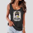 Womens Messy Bun Mom Of Both Baseball Softball Busy Raising Ballers Women Flowy Tank Womens Messy Bun Mom Of Both Baseball Softball Busy Raising Ballers Women Flowy Tank