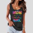 Womens Mom Of The Birthday Girl Mama Mother And Daughter Tie Dye Women Flowy Tank