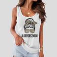 Air Force Mom Messy Bun Sunglasses Military Mom Mothers Day Women Flowy Tank