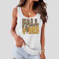 Distressed Fall Vibes Leopard Lightning Bolts In Fall Colors Women Flowy Tank