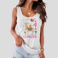 Kids 4Th Birthday I Am 4 Years Old And Llamazing Llama Girl Ns V2 Women Flowy Tank