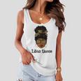 Womens Libra Queen Leopard Black September Melanin Birthday Women Flowy Tank