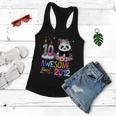 10 Years Old Awesome Since 2012 10Th Birthday Panda Unicorn Women Flowy Tank