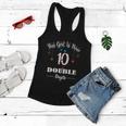10Th Birthday Funny Gift Funny Gift This Girl Is Now 10 Double Digits Gift V2 Women Flowy Tank