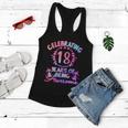 18 Years Of Being Awesome 18 Year Old Birthday Girl Graphic Design Printed Casual Daily Basic Women Flowy Tank