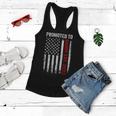 Firefighter Red Line Promoted To Daddy 2022 Firefighter Dad Women Flowy Tank
