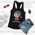 4Th Of July Cat Meowica Independence Day Patriot Usa Flag Women Flowy Tank