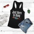 4Th Of July Fireworks Just Here To Bang Funny Firecracker Cool Gift Women Flowy Tank