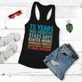 75 Years Of Being Awesome Birthday Time Breakdown Tshirt Women Flowy Tank