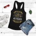 April 1979 43 Years Of Being Awesome Funny 43Rd Birthday Women Flowy Tank